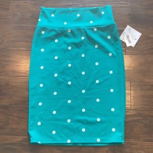 LuLaRoe Teal Cassie Skirt